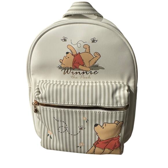 NEW Disney Winnie The Pooh Faux Leather Backpack - Primark NWT - Picture 1 of 5